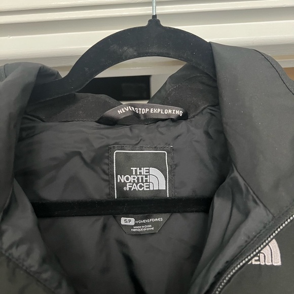 The north face k ayre hyvent belted black trench rain jacket S - Picture 7 of 16